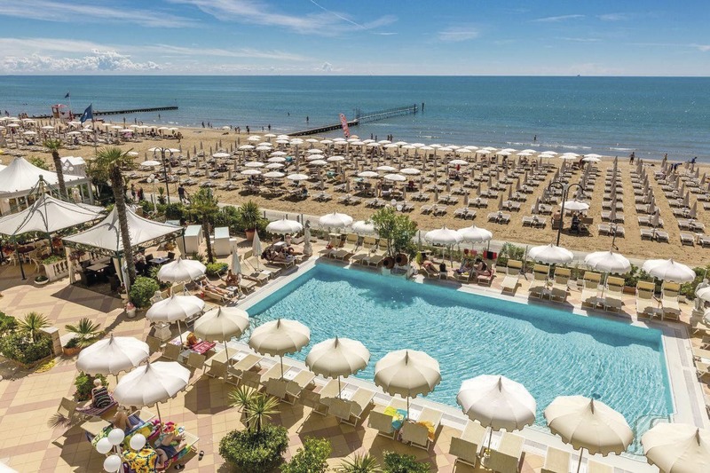 Jesolo, Hotel Luxor & Cairo, Pool und Strand