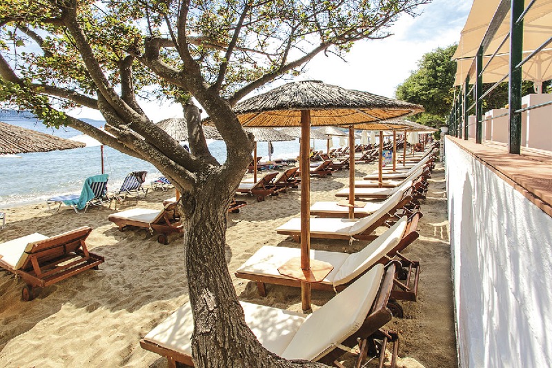 Skiathos, Hotel Dafni Beach, Strand