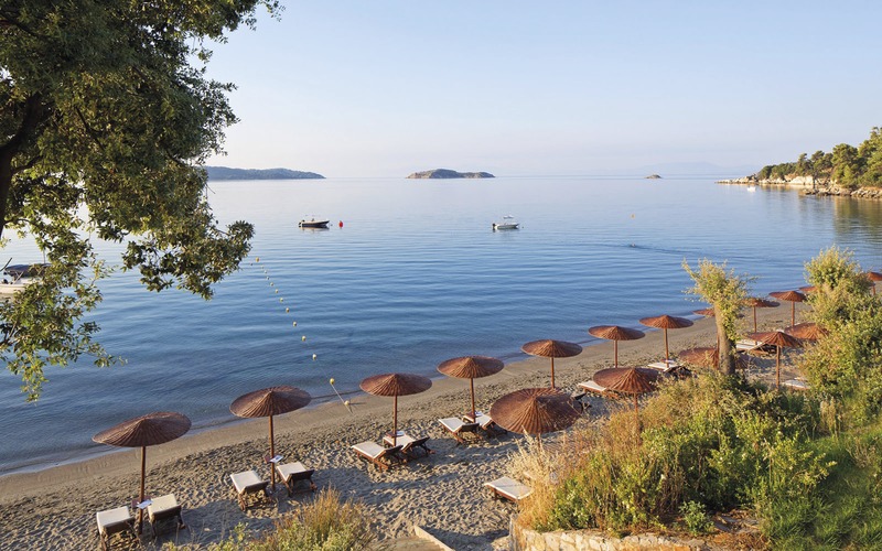 Skiathos, Vassilias Beach Apartment Complex, Strand