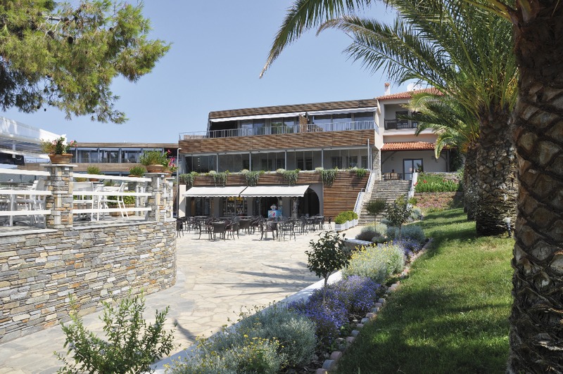 Chalkidiki, Blue Dolphin Hotel, Außenansicht