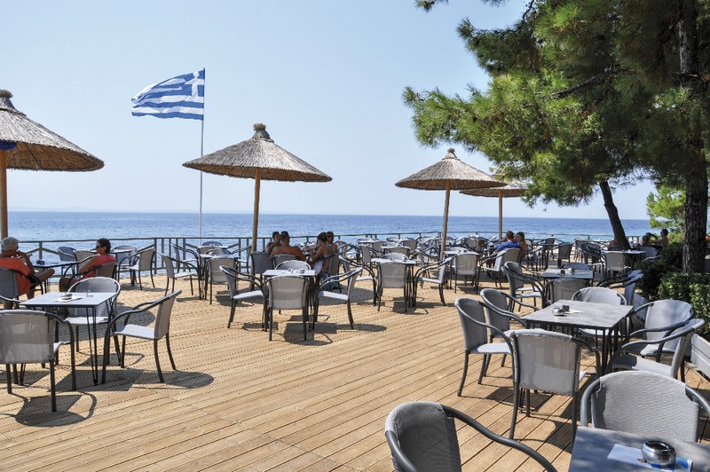Chalkidiki, Blue Dolphin Hotel, Terrasse