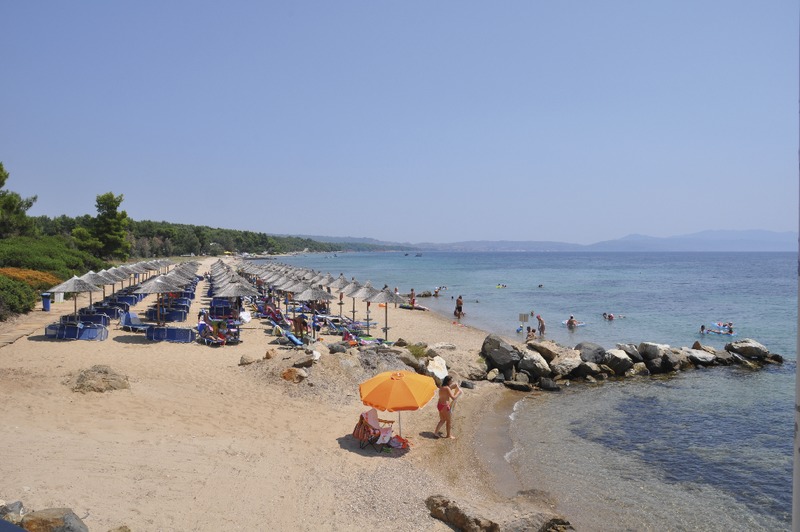 Chalkidiki, Blue Dolphin Hotel, Strand