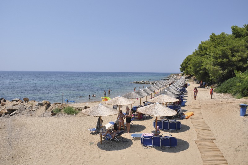 Chalkidiki, Blue Dolphin Hotel, Strand