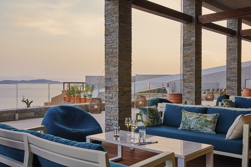 Chalkidiki, Eagles Palace Hotel, Terrasse