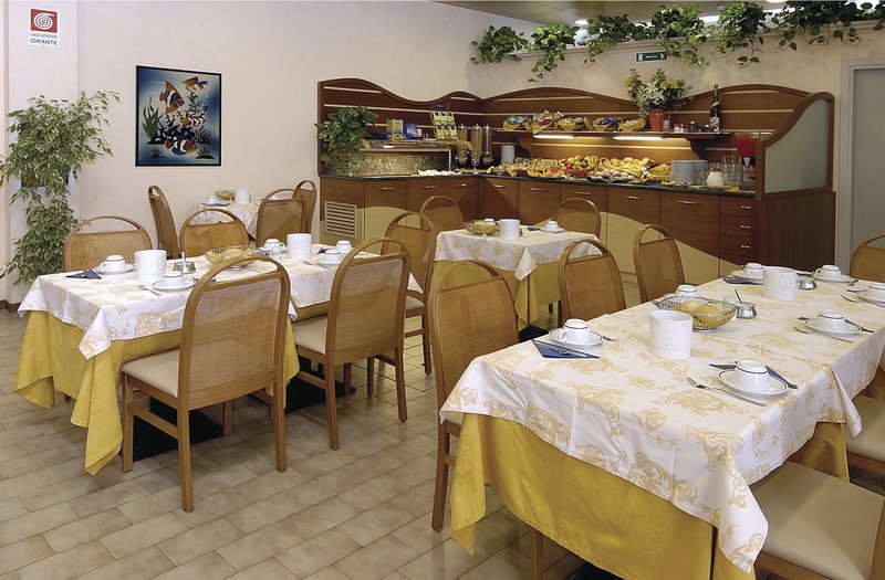 Bibione, Aparthotel Pineda, Frühstücksraum
