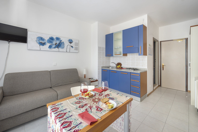 Bibione, Aparthotel Pineda, Wohnbeispiel