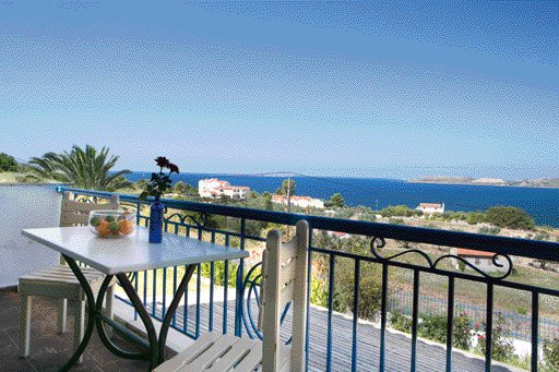 Kefalonia, Metaxatos Studios & Appartements, Terrasse