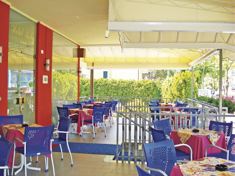 Jesolo, Hotel Roby, Terrasse