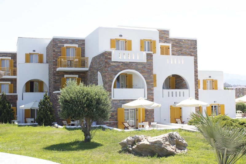 Naxos, Hotel Aegean Land, Außenansicht