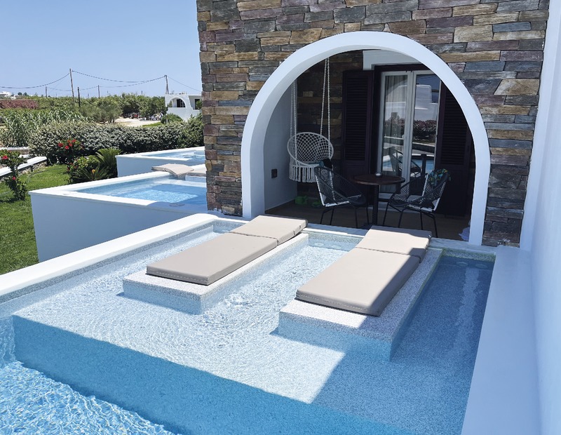 Naxos, Hotel Aegean Land, Wohnbeispiel Private Pool