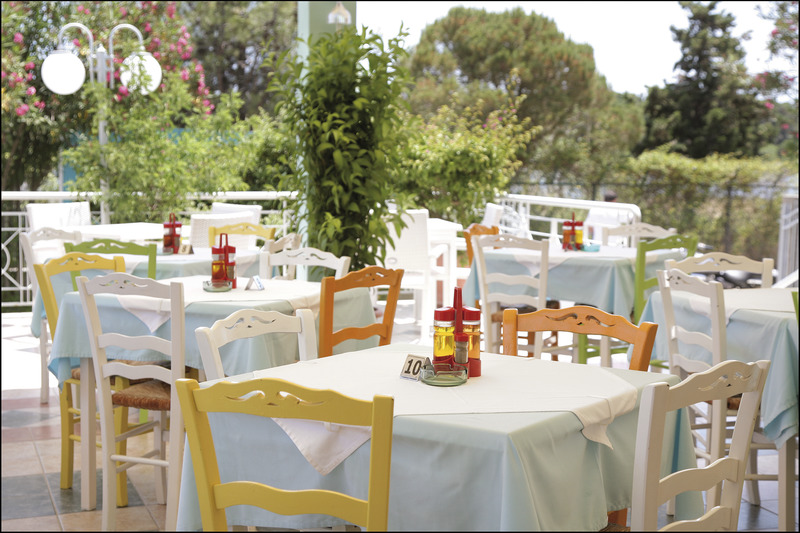 Skiathos, Hotel Panorama, Terrasse