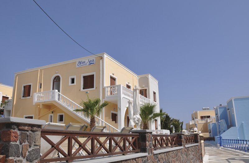 Santorin, Hotel Blue Sea, Außenansicht