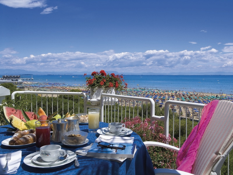 Lignano, Grand Hotel Playa, Terrasse