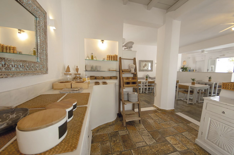 Paros, Hotel Manos, Frühstücksbereich