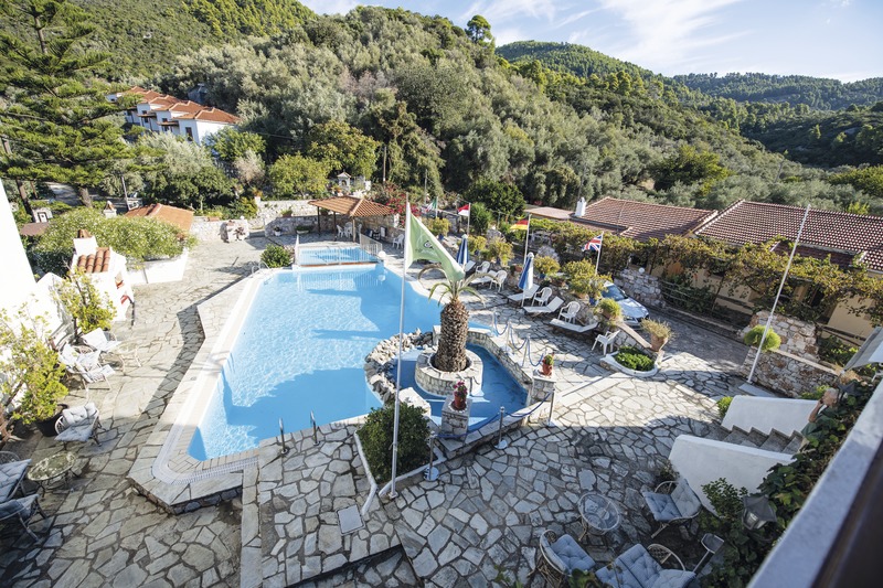 Skopelos, Hotel Afrodite, Pool