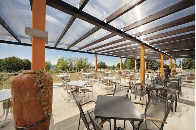 Umag, Mobilehomes Park Umag, Terrasse